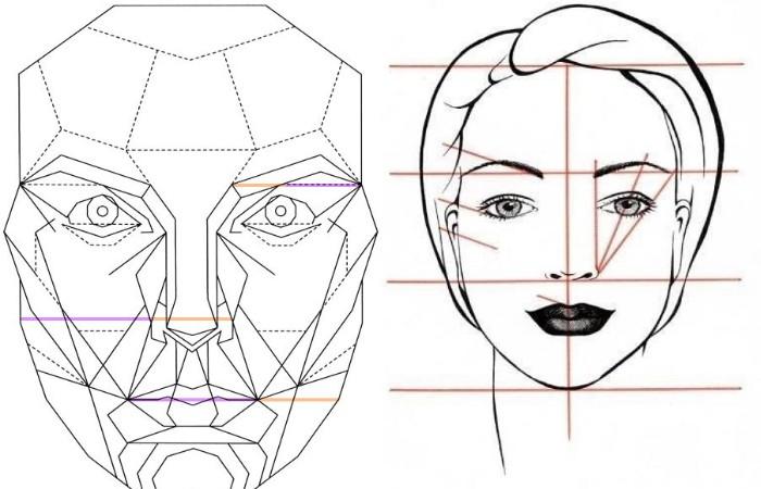 Маска золотого сечения для лица онлайн программа на смартфон